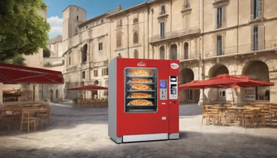 découvrez à nîmes le tout premier distributeur de pizzas artisanales et fraîches, lancé par saber romdani. une innovation gourmande qui vous propose des pizzas savoureuses et de qualité, prêtes à déguster à tout moment. ne manquez pas cette expérience culinaire unique !